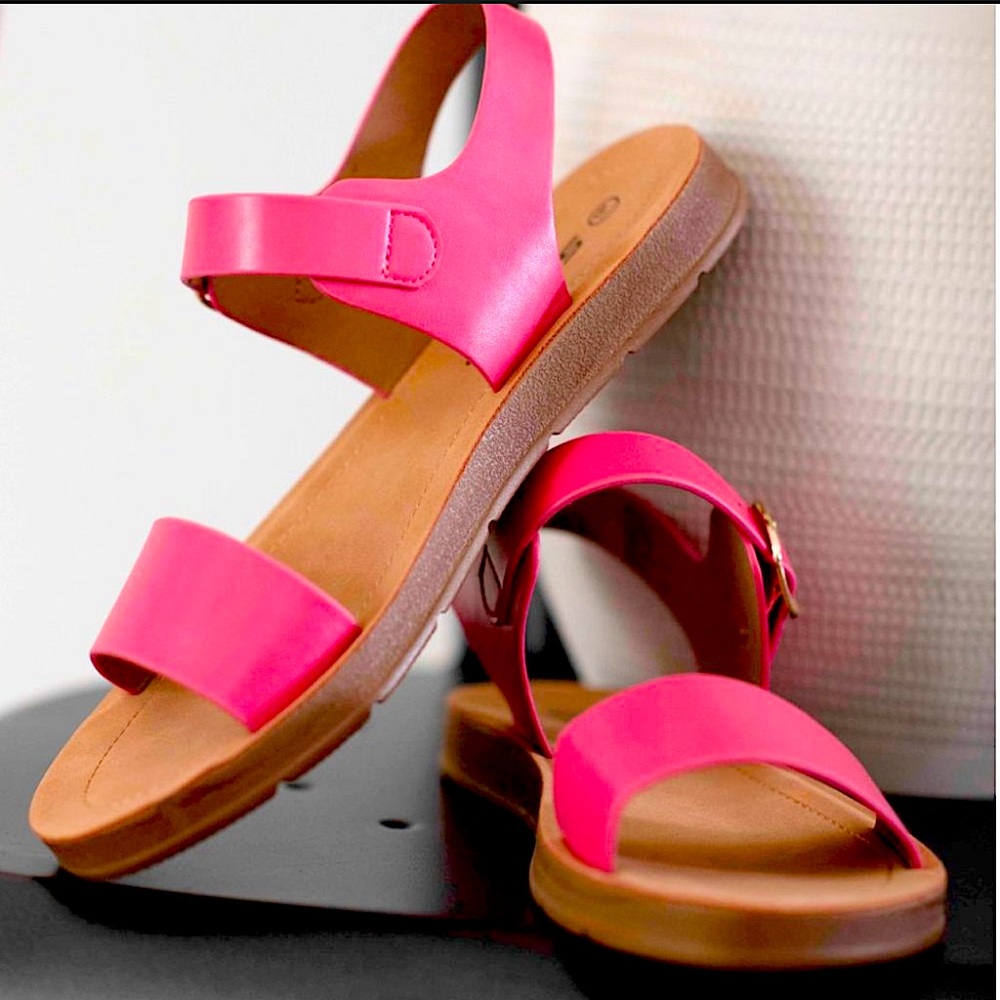 Rose Pink Soda Sandals